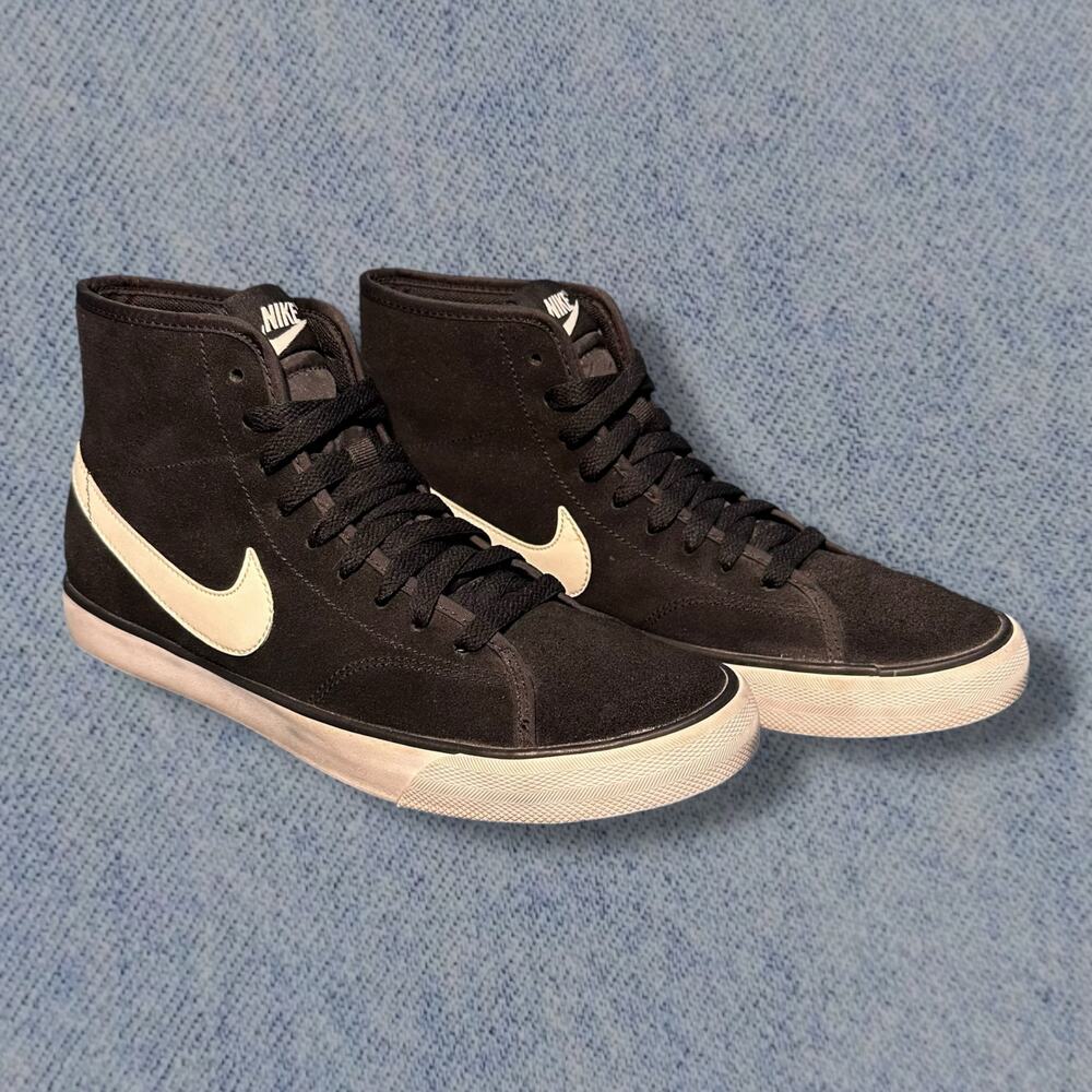 Nike Primo Court Black Suede Hightop Sneakers - Men’s Size 8.5